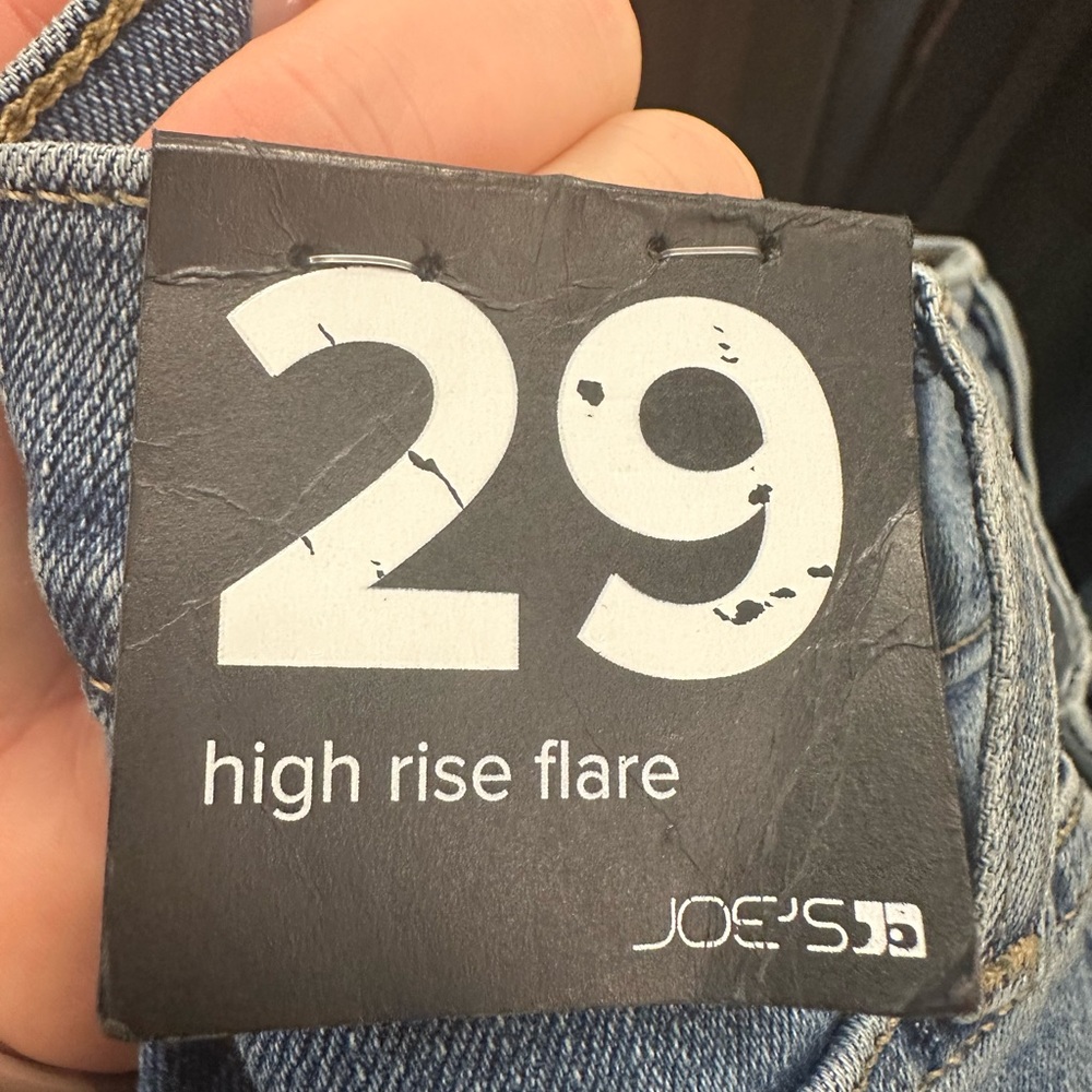 Joe’s high rise flare jeans